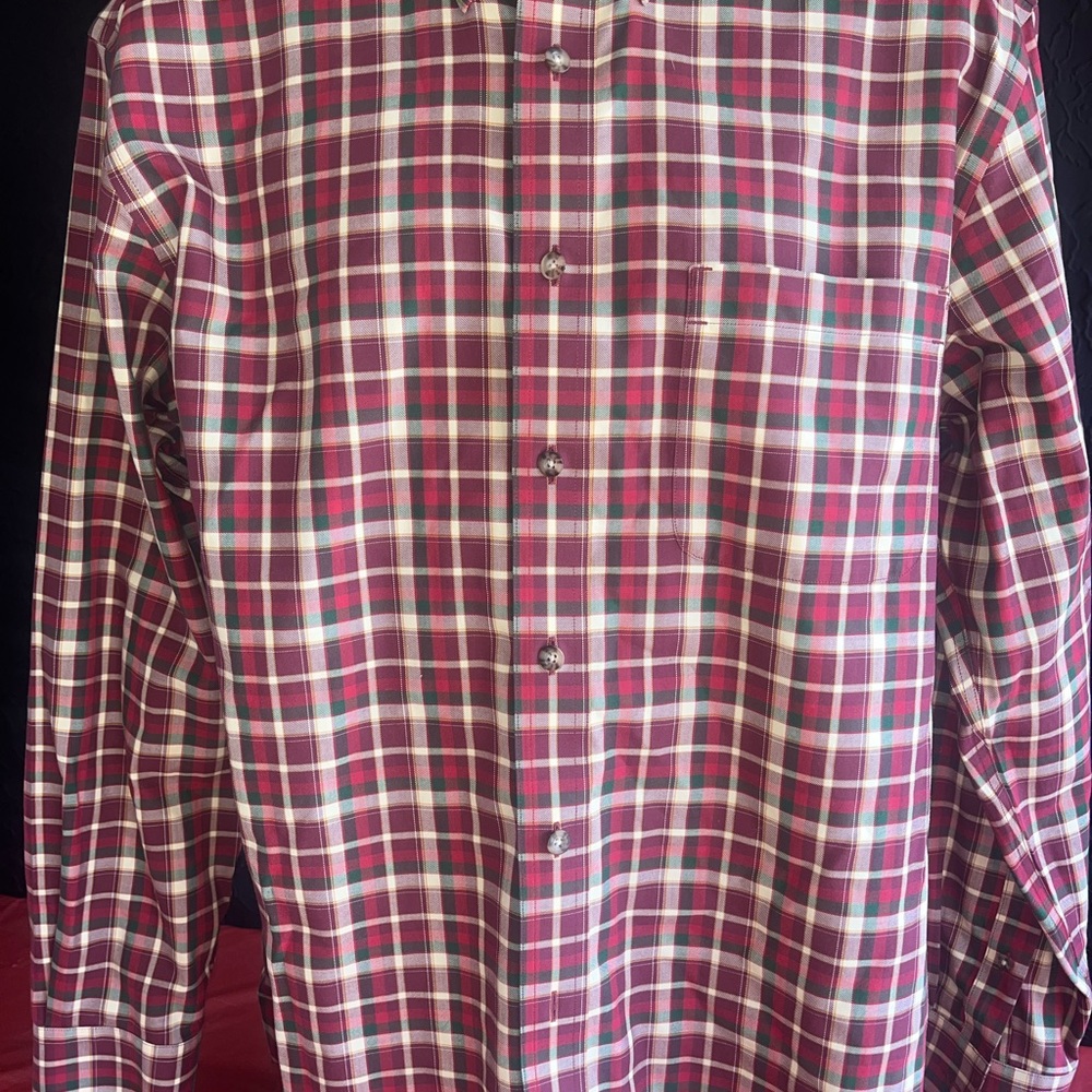 Cabela’s Outfitters Series Shirt L Tall Plaid Outdoor Flannel Hunting Fishing - Picture 4 of 7